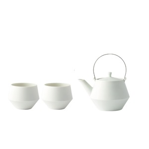 new [GIFT SET] Frustumミニ土瓶＆煎茶 (白釉)