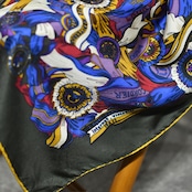 pattern silk scarf