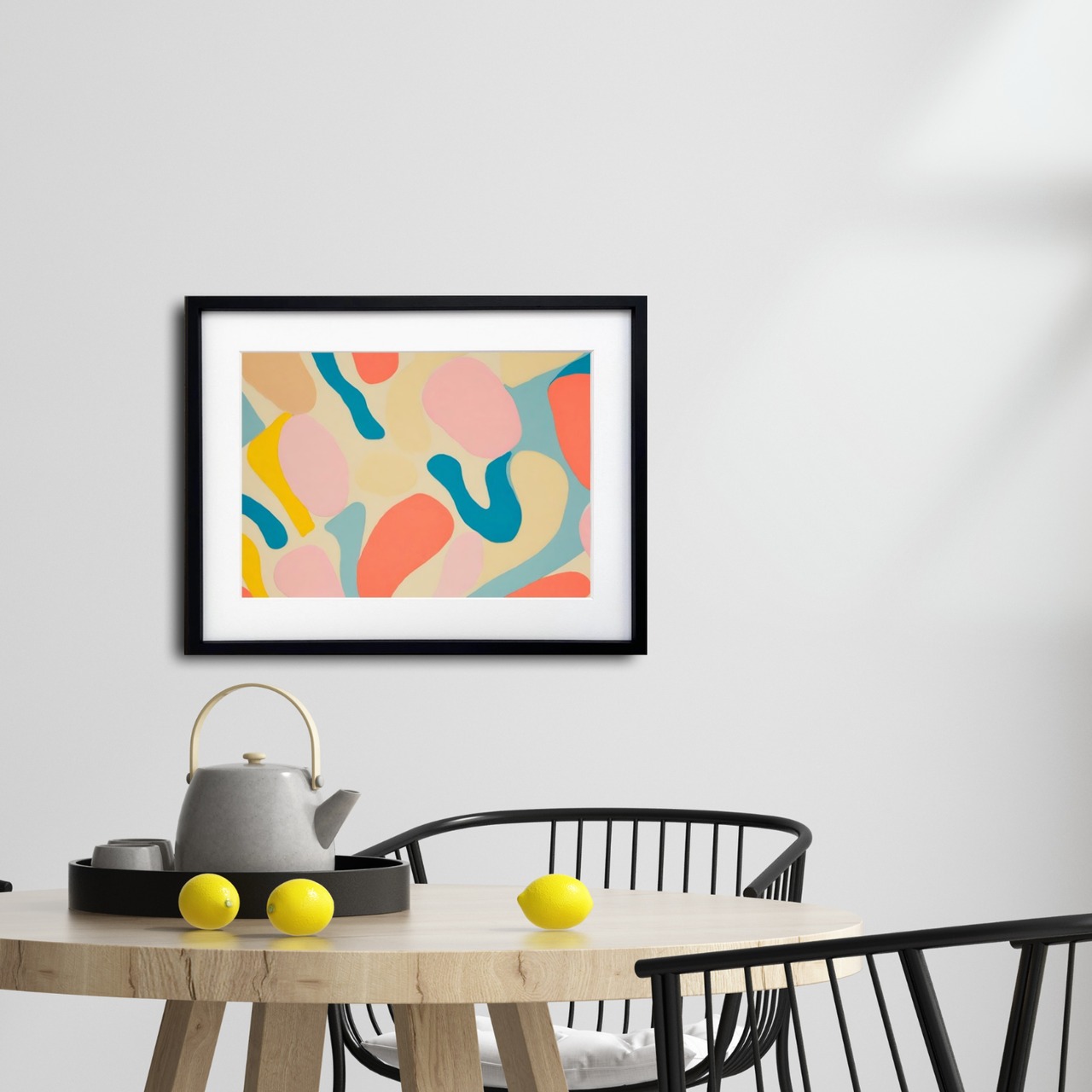 Mayo｜ポップでユーモラスなマヨネーズアートポスター｜遊び心あふれるインテリアに最適｜額縁セット・国内生産・A2ポスター