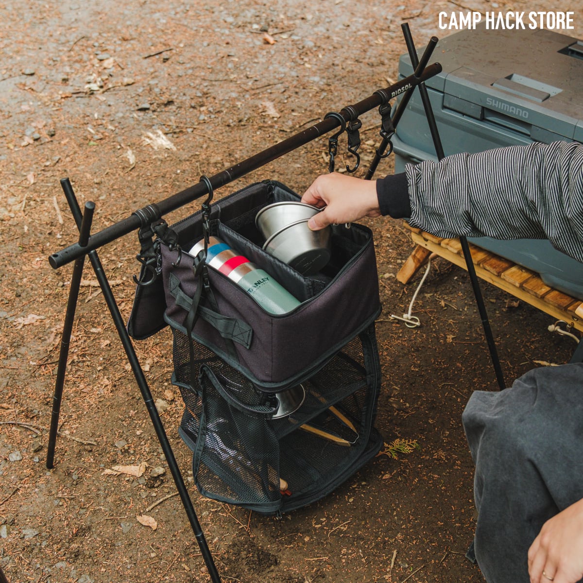 収納と水切りの合体「コンテナ＋ドライ」 | CAMP HACK STORE