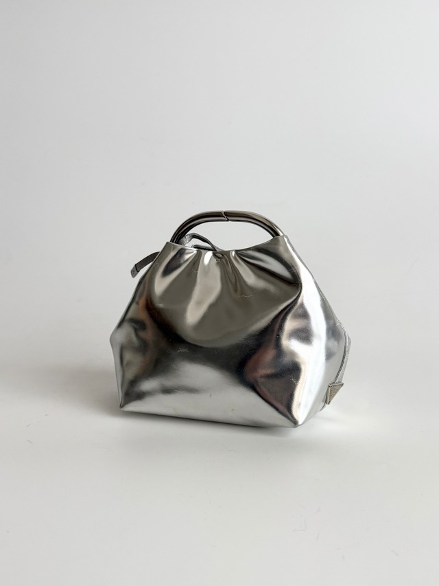 SS2003 PRADA METAL HAND LEATHER BAG