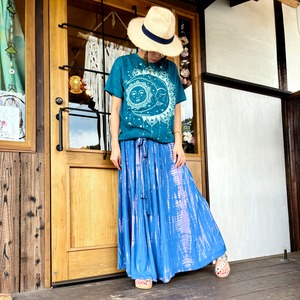 ナチュラル染めタイダイ2wayスカート