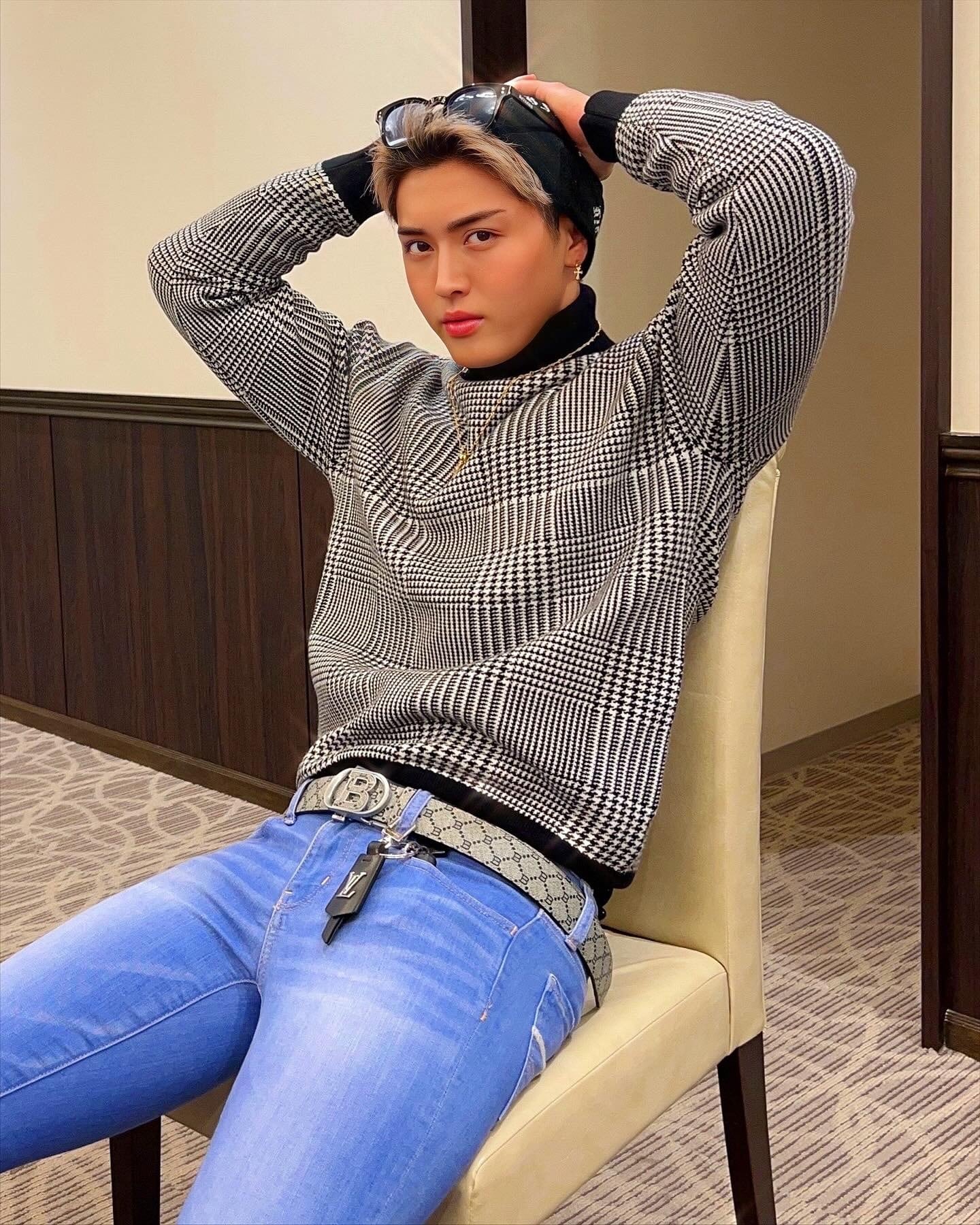 千鳥柄 ORIGINAL TURTLE KNIT【BB25016】 | BELINDA OFFICIAL