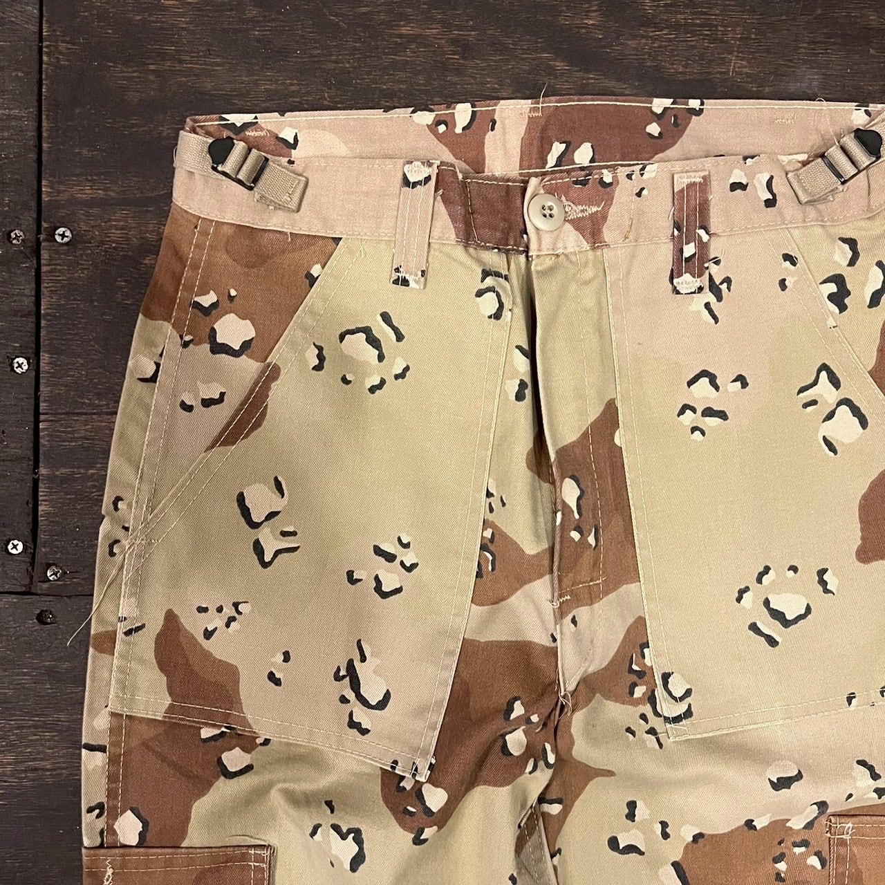 90s〜 USA製 チョコチップカモ 迷彩 カーゴパンツ デザートカモ W72cm