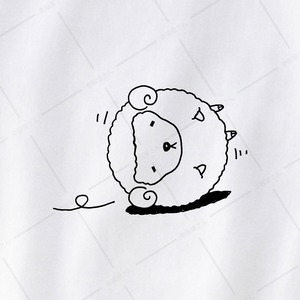 コロコロひつじ Tシャツ am58 ゆるキャラ アニマル 羊 ひつじ 未年