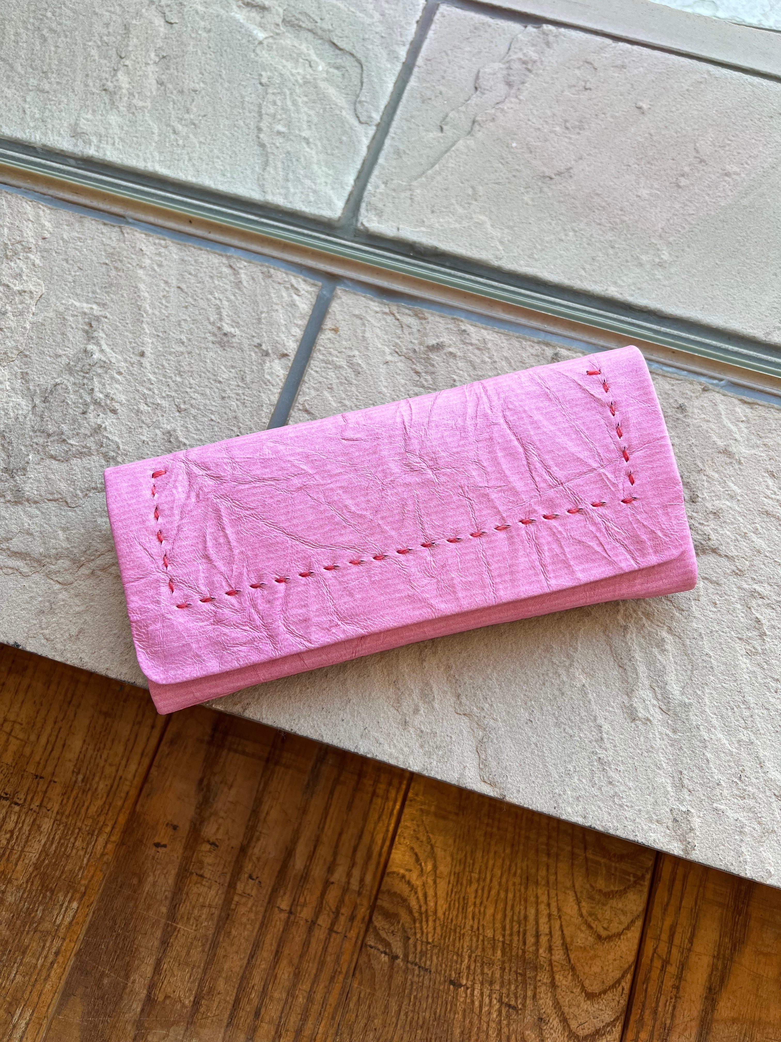 新品　ebagos 別注レザー　財布　3 ET DEMI ピンク　エバゴス ebagos / クラフトペーパー | anouk