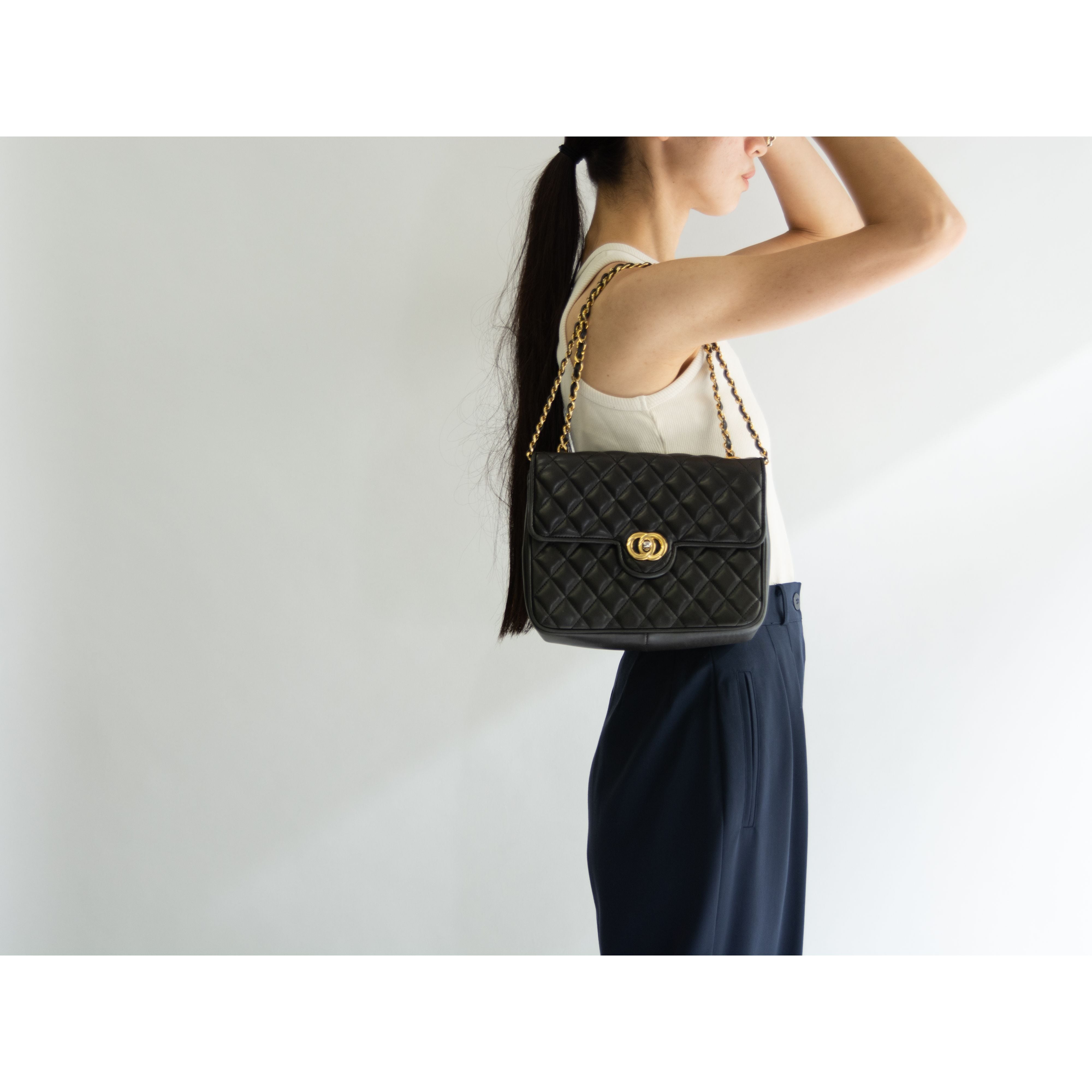 【DOPPIO CC】Made in Italy Leather Chain Shoulder Bag ...