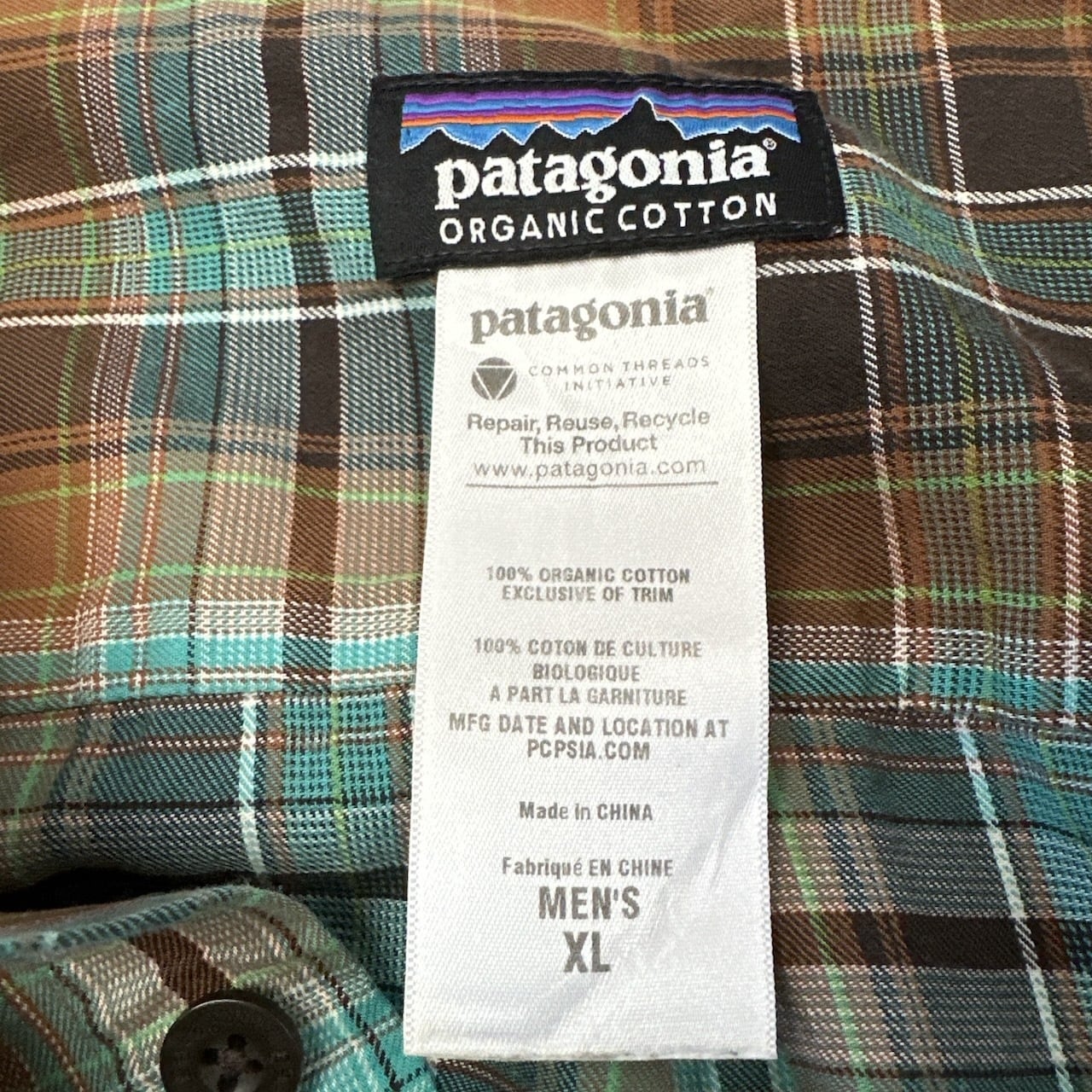 patagonia パタゴニア コットンチェックシャツ 長袖シャツ XLサイズ