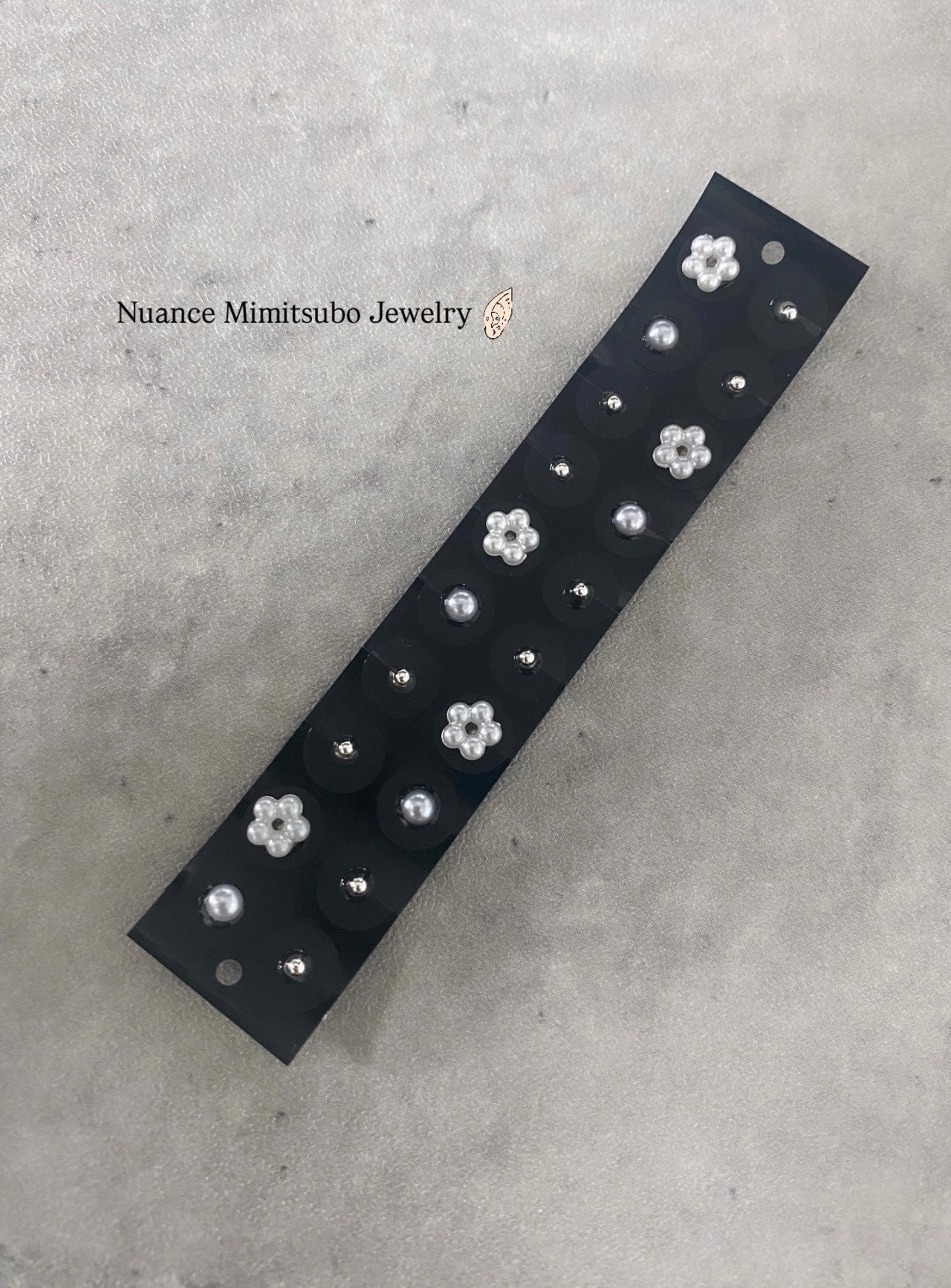 【Pearl flower 5粒＋Random】Nuance Mimitsubo Jewelry ジュエリーシート