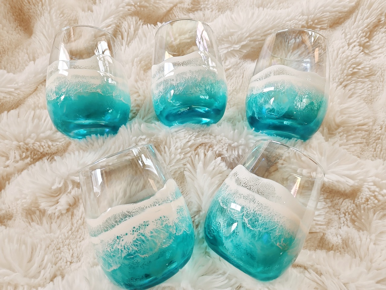484.オーシャンレジンアート 海のグラス