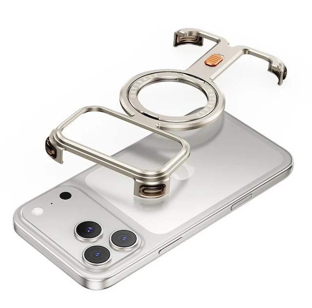 ◆iPhone17 pro max 対応◆ I-Shaped Metal Phone Case / I-シェイプ メタル スマホケース