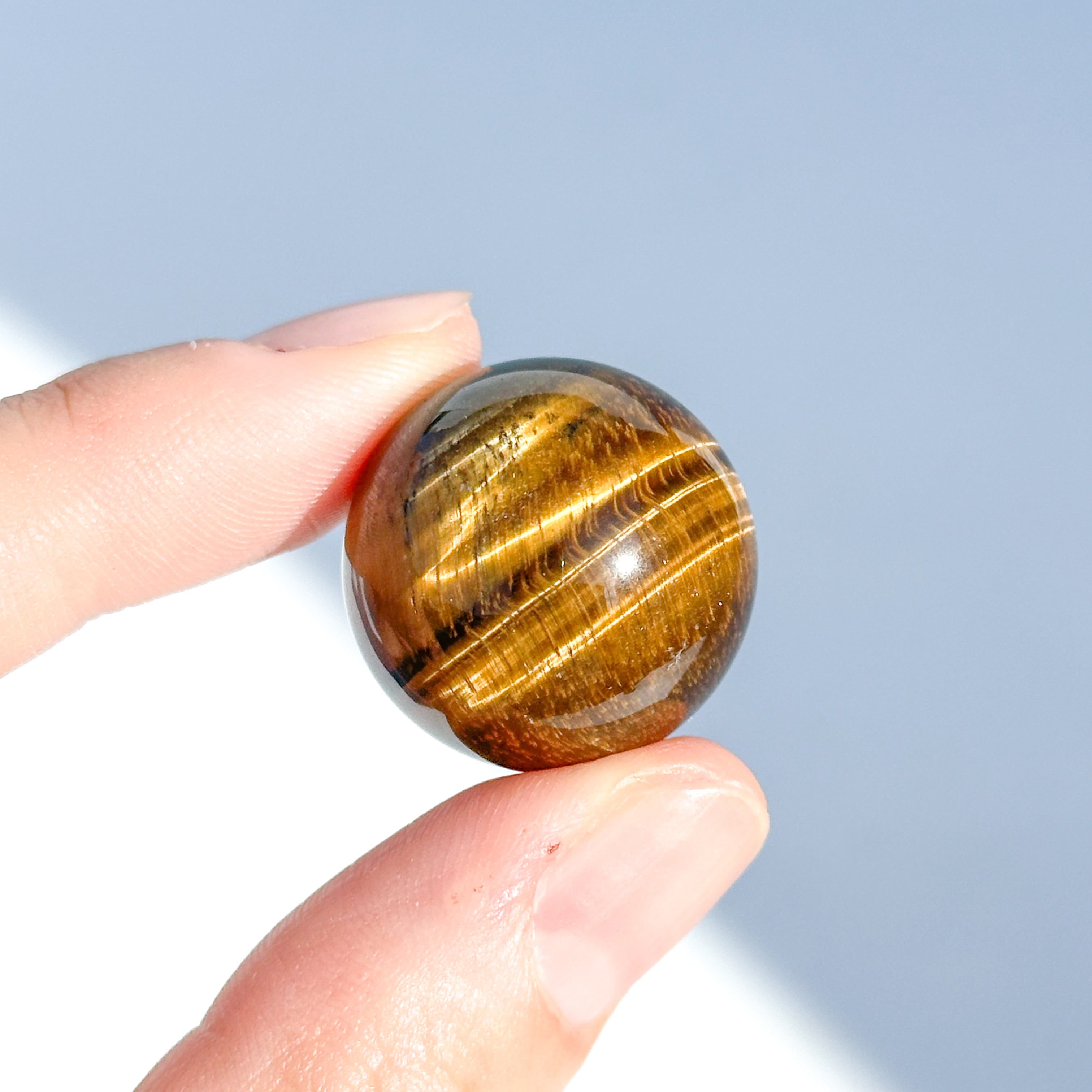 タイガーアイ スフィア（丸玉）62◇ Tiger's eye ◇天然石・鉱物