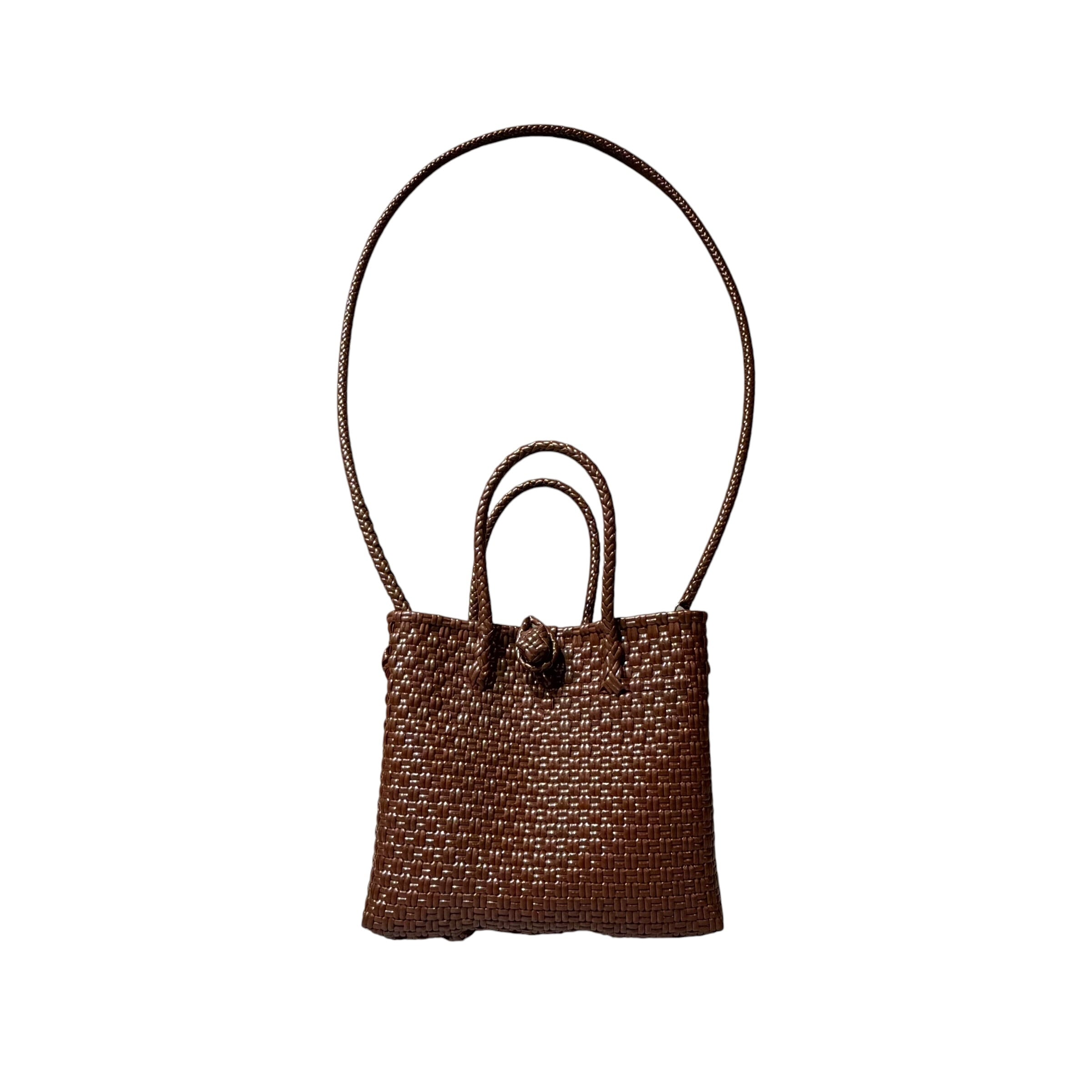2WAY SHOULDER BAG - DARK BROWN