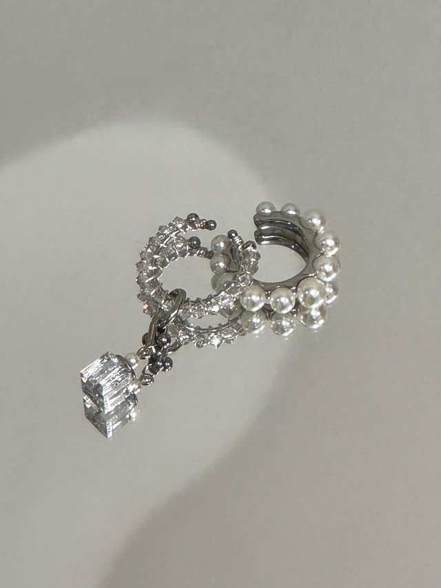 swarovski detachable crystal 2way ear cuff