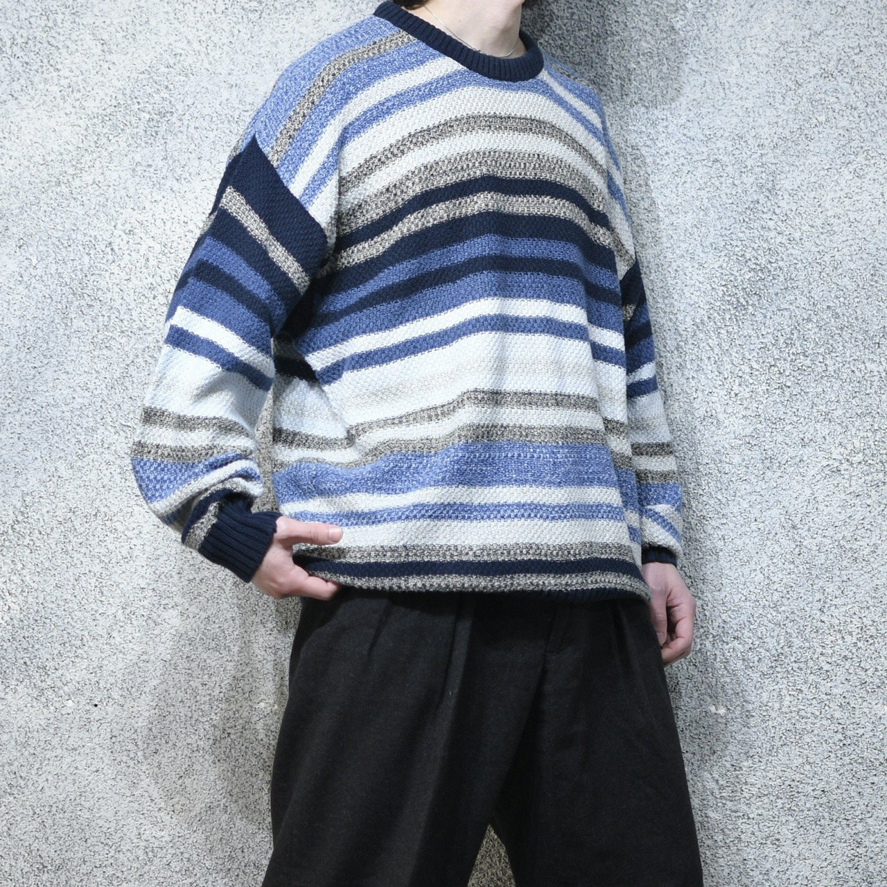 Jantzen border pattern cotton knit