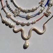 ポリマークレイ ウェーブネックレス［GSN088］