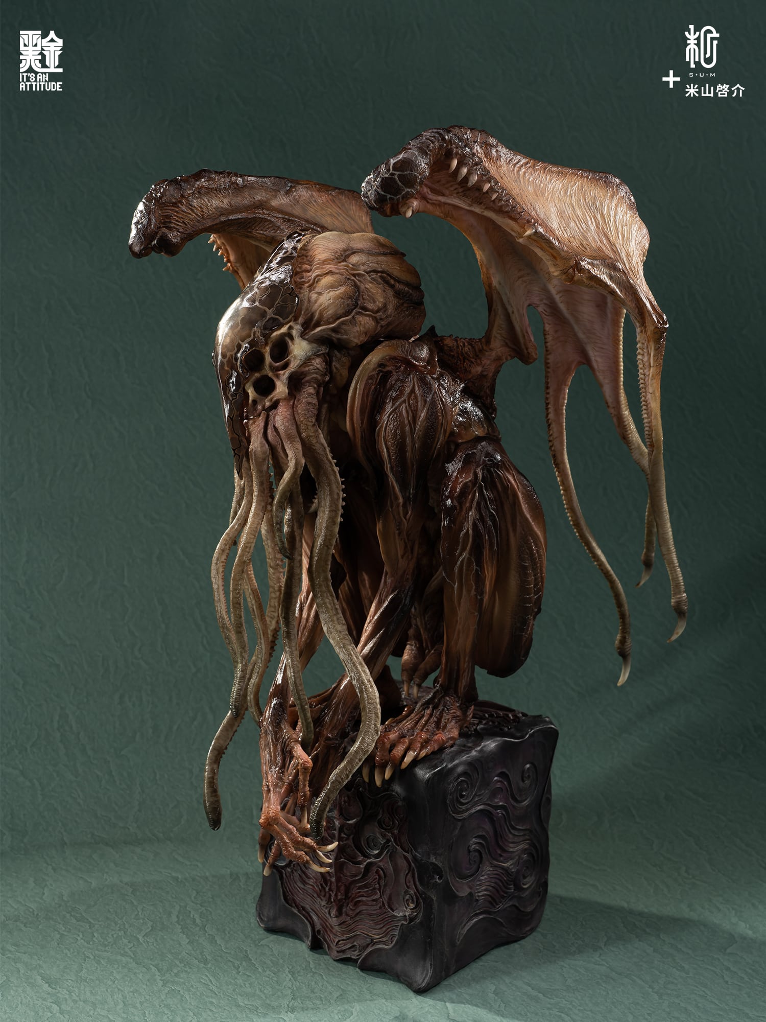 クトゥルフ　Cthulhu　塗装済み完成品　米山啓介　ブロンズカラー　フィギュア クトゥルフ Cthulhu 塗装済み完成品 ver.II 手付金｜米山啓介 | sumart