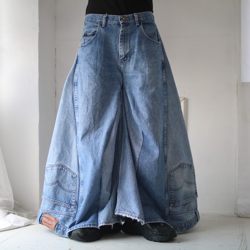orb rebuild " HAKAMA " design denim pants
