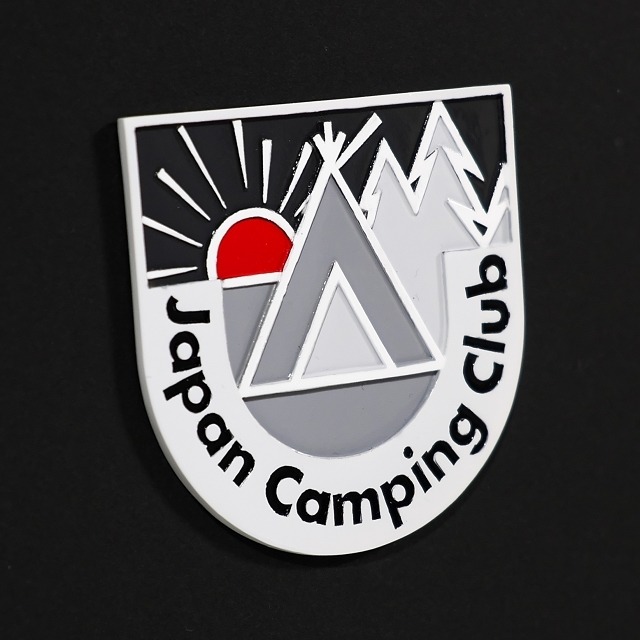 オリジナルエンブレム キャンプ モノトーン2 アウトドア 車 カー Skrworks