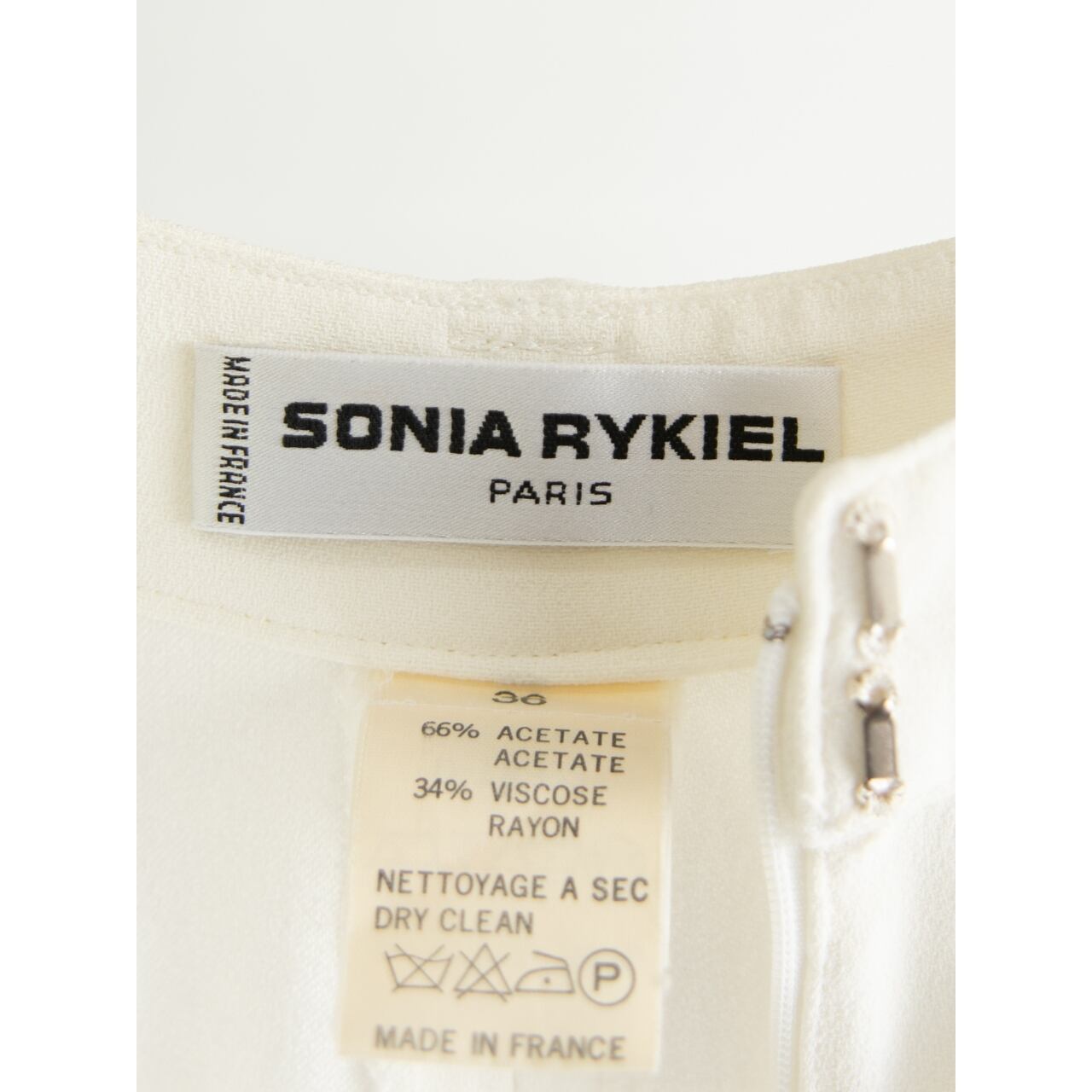 【SONIA RYKIEL】Made in France Acetate-Rayon 2tuck Pants(ソニアリキエル フランス製 アセテートレーヨン ツータックパンツ)