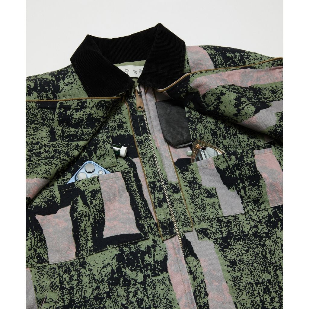 BAL COTTON CANVAS STEALTH POCKET WORK JACKET | MAROON WEBSTORE