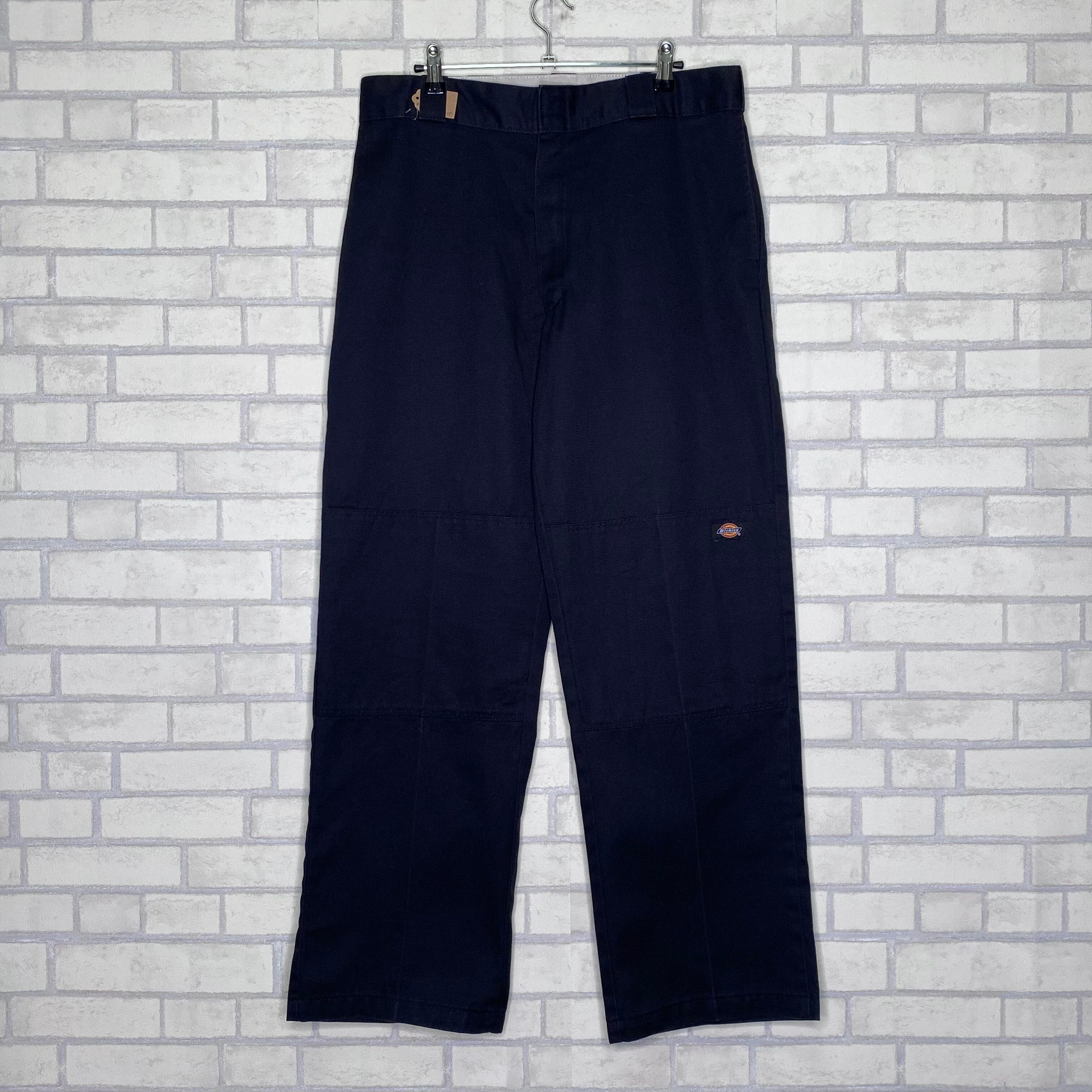 ダブルニー】Dickies ワークパンツ W34×L32 ブラック 状態良好 | 古着 