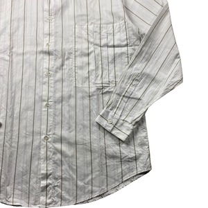GIANNI VERSACE beige line stripe shirt