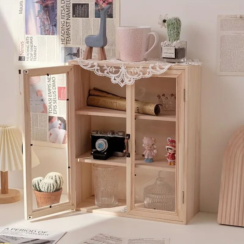 木製ショーケース　飾り棚　チェスト 木製ショーケース 飾り棚 チェスト 大人気 ミニチュア ショーケース