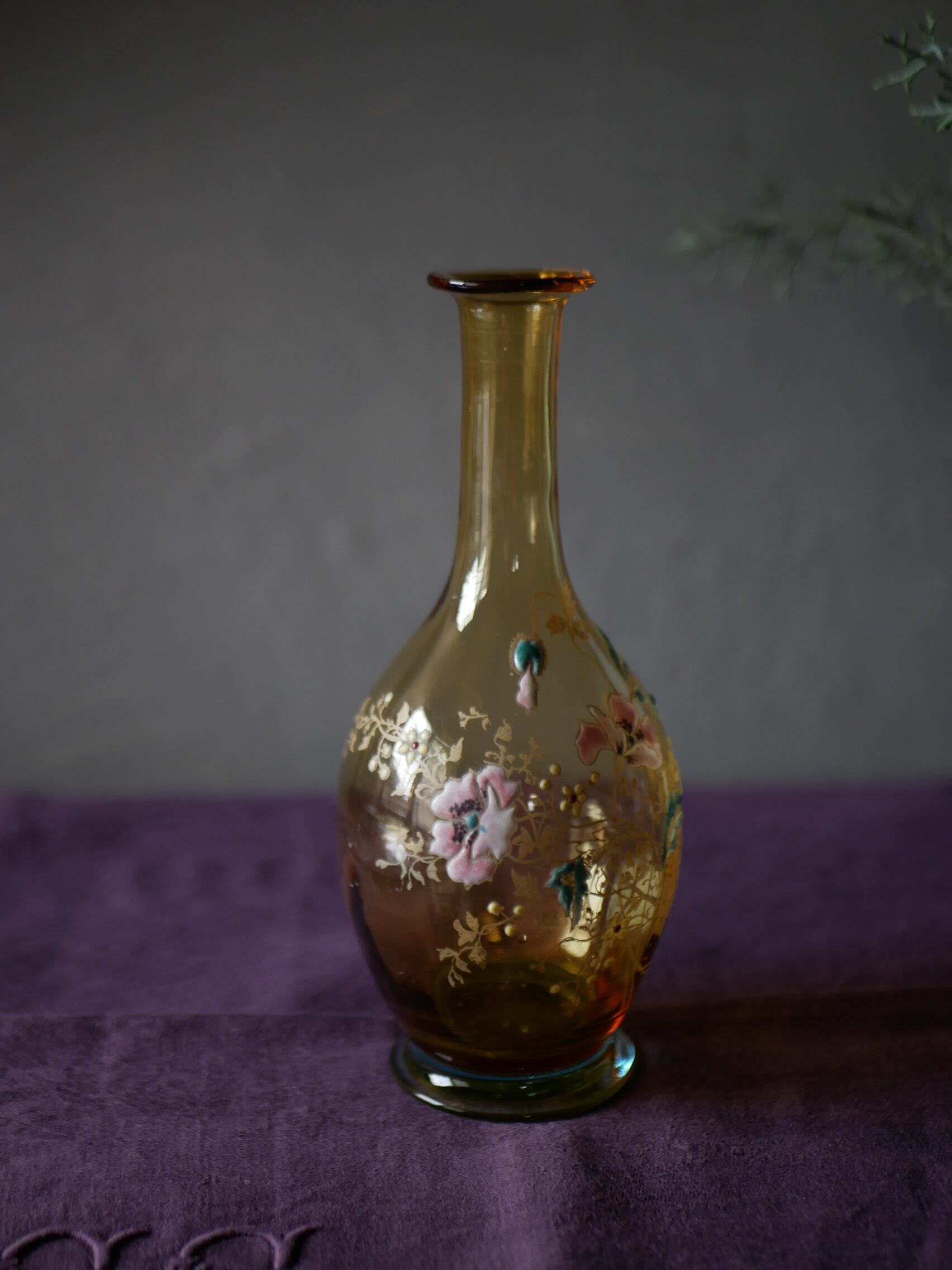 エナメルシリーズ part.9 フラワーベース フランスアンティーク アンティークのある暮らし