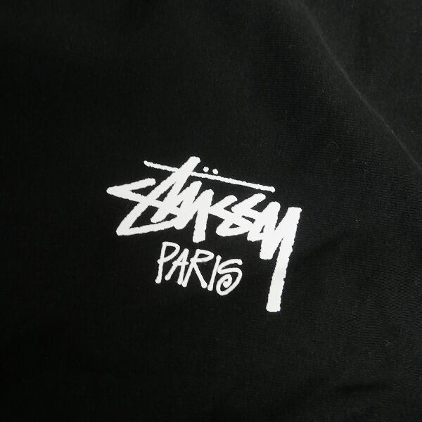 Size【M】 STUSSY ステューシー STOCK PARIS CREW BLACK パリ限定