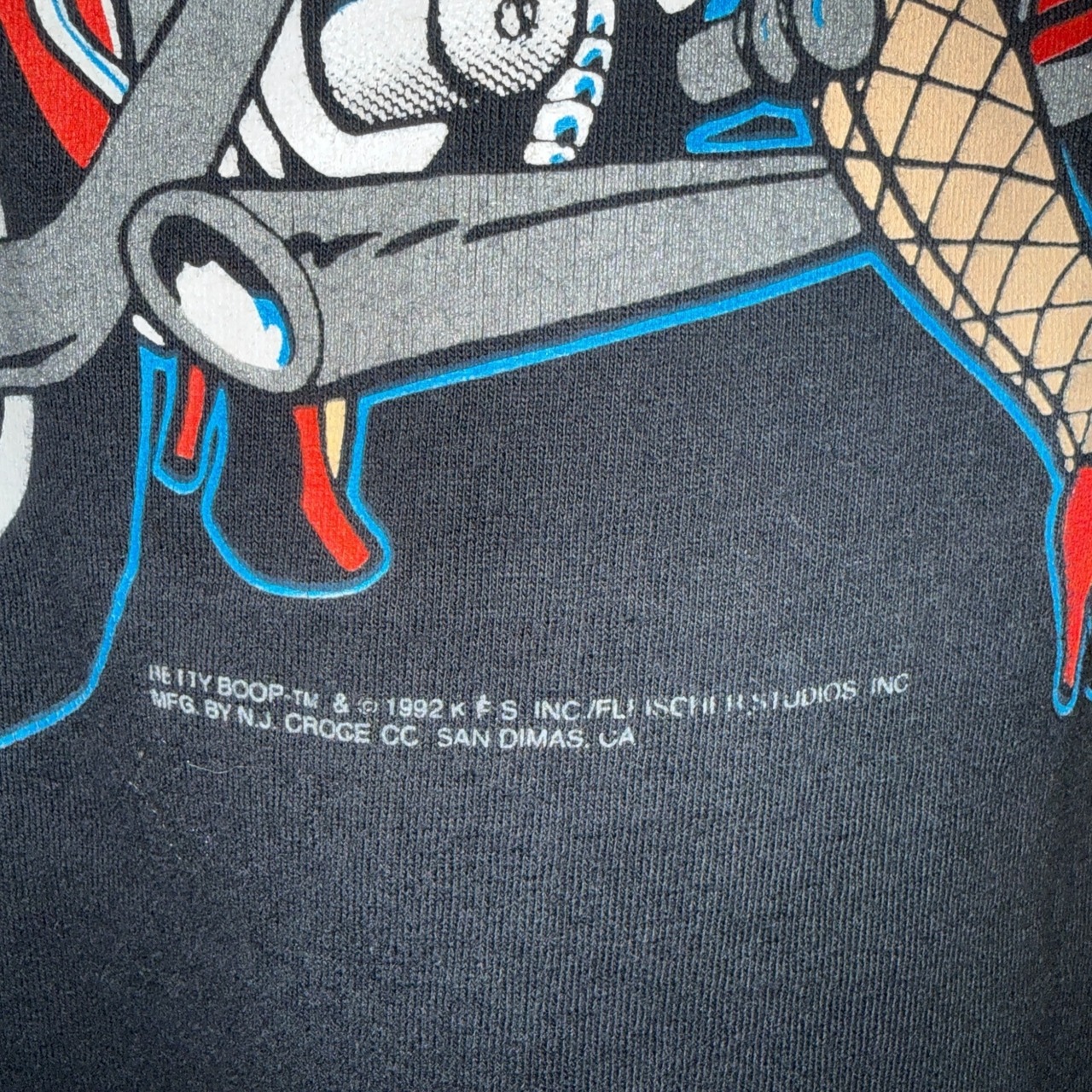 【BETTY BOOP】ベティ・ブープ "BIKER" 92's Vintage Tシャツ