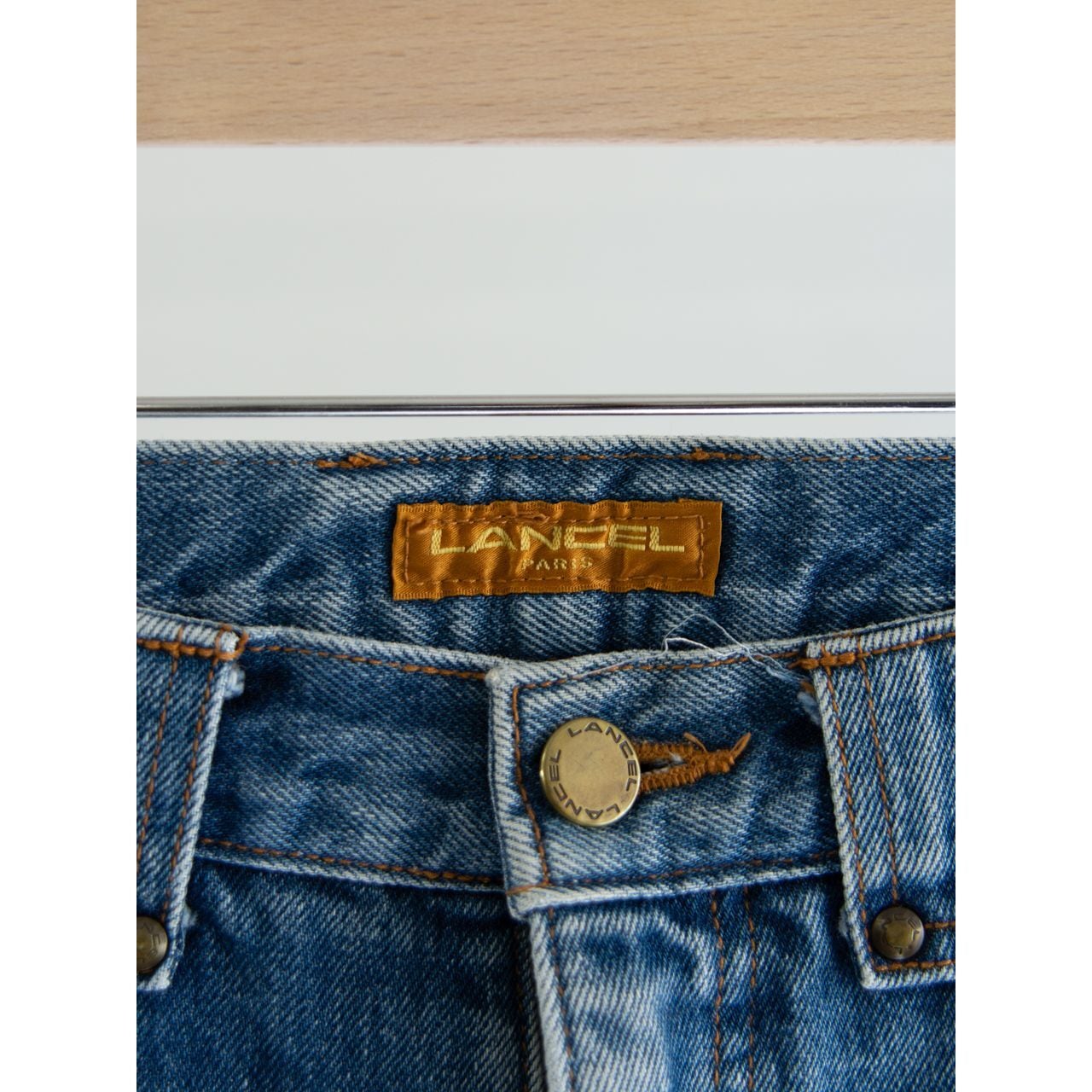 【LANCEL】Made in Japan 80-90's tapered denim pants（ランセル 日本製 テーパード デニムパンツ ジーンズ）1c