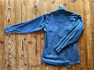 80's ELY デニムシャツ 表記(15 1/2-34) USA製