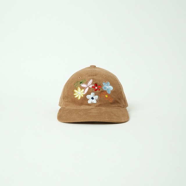 Multi Flower corduroy Cap