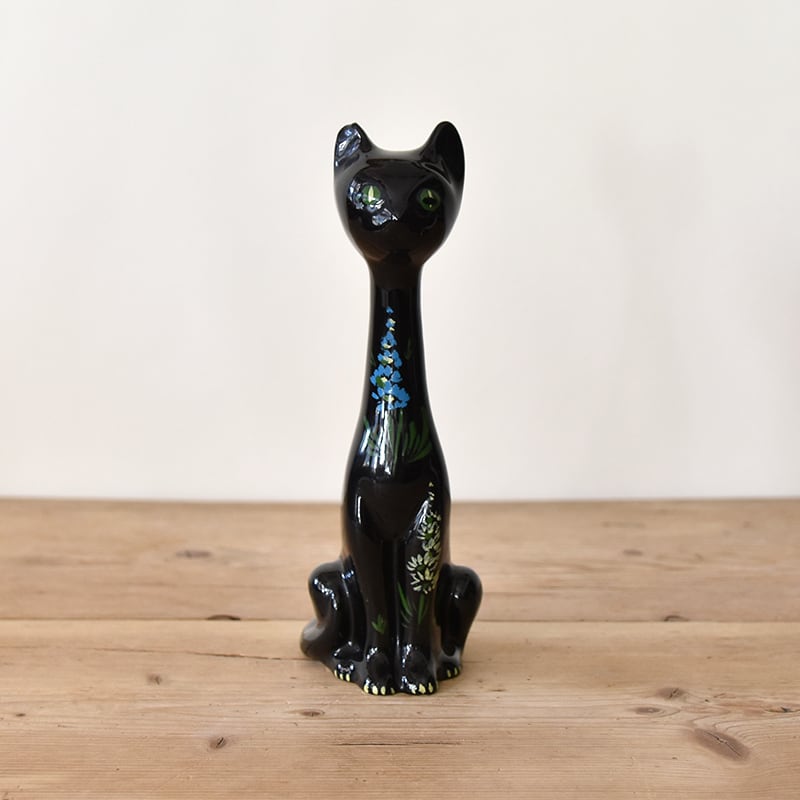 Cat Object / 黒猫の置物 / 1904-0143 | BANSE - アンティーク