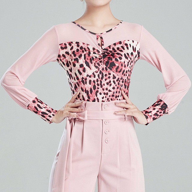 ロングスリーブ　ドットデザイントップス　( レオタードタイプ）　 ds1477