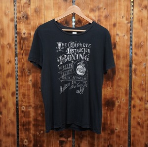 ralphlauren Tシャツ タグ欠損M位/ラルフローレン ブラック 黒 ボクシング