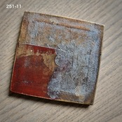 藤野征一郎　菓子皿・コースター ・正方形12cm　箔 (1枚）Seiichiro Fujino – Square Confectionery Plate / Coaster［2104150000229］