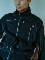 Convertible Pocket Denim Jacket