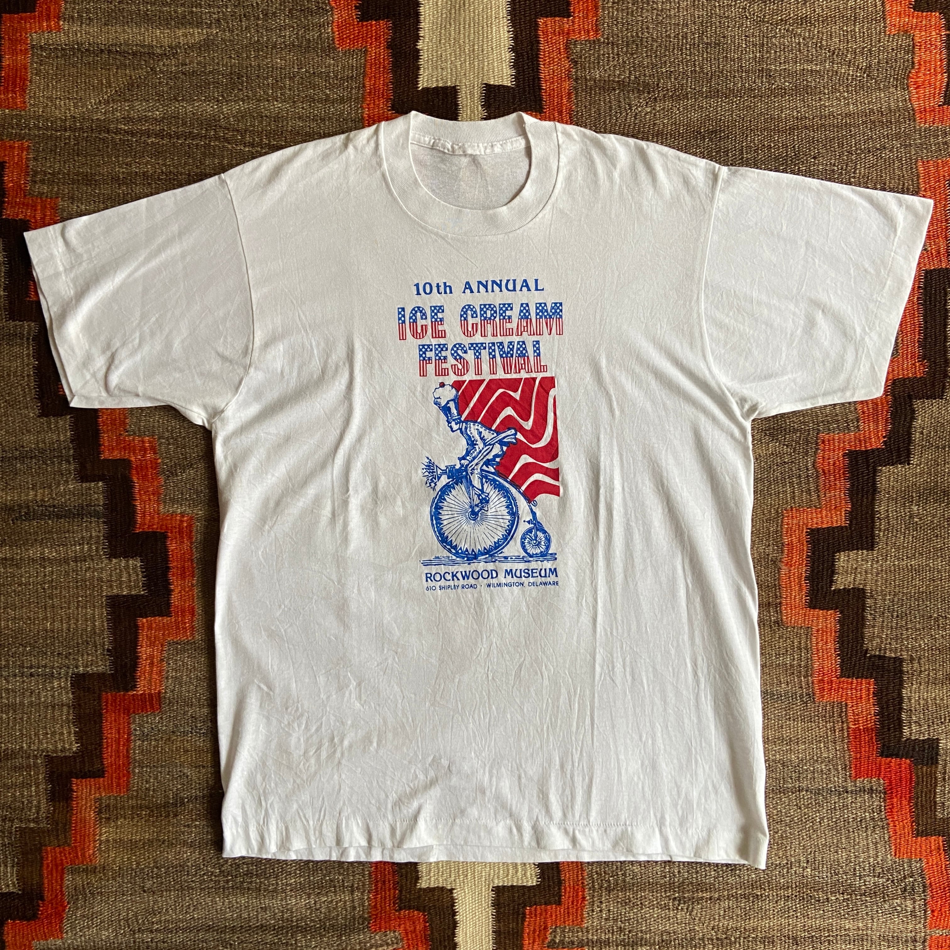 1990s Ice Cream Festival Tee XL位 Made in USA H014