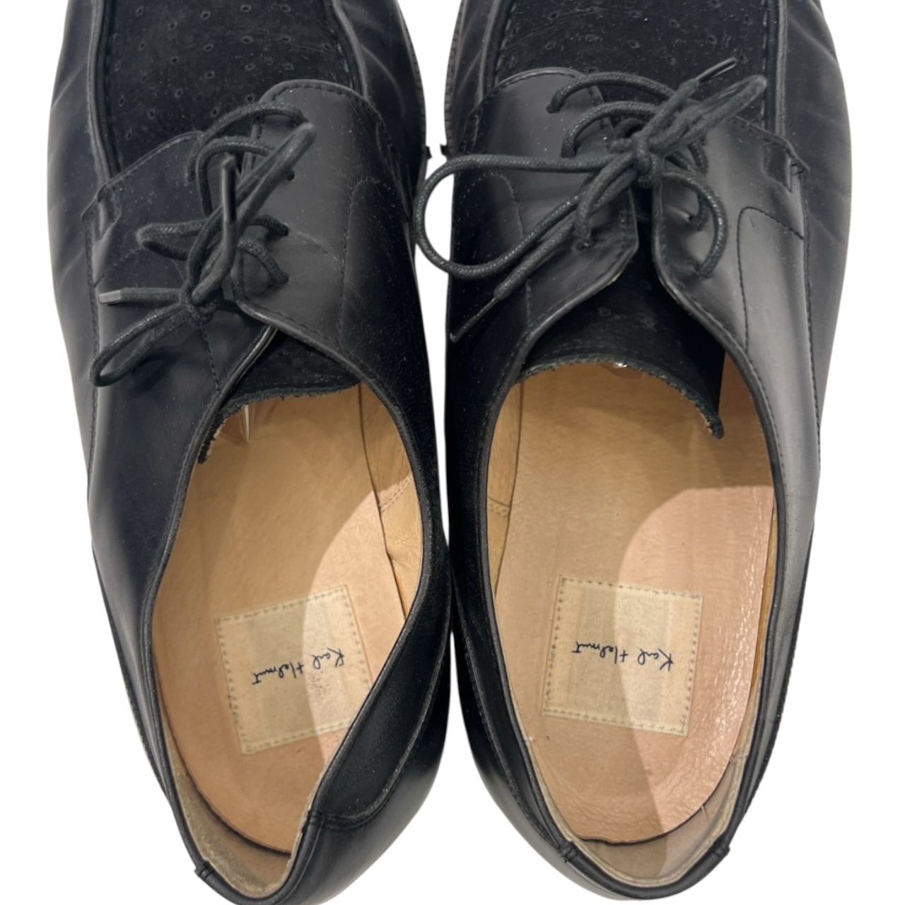 Karl Helmut カールヘルム パンチングレザー シューズ LL/ブラック