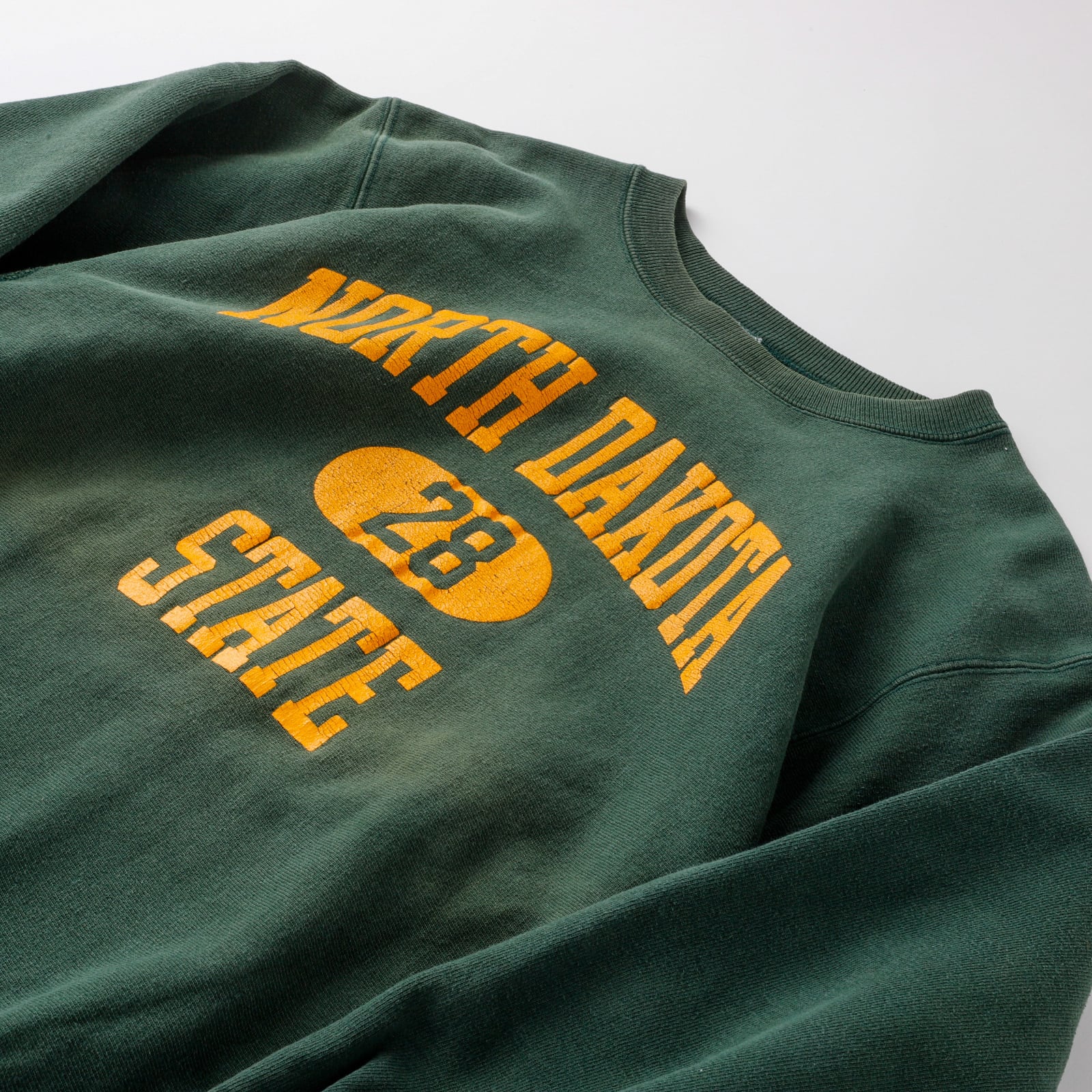 希少】90s champion Reverse Weave fade green Vintage sweat made in
