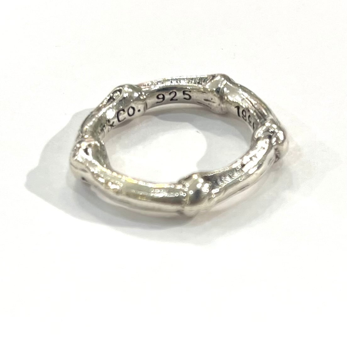 希少サイズ 特集掲載【TIFFANY&CO】【14-15号】2600 名作バンブー