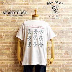 【ネバートラスト】ギネスボーン半袖Tシャツ　カラー：ホワイト