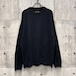 Eddie Bauer エディーバウアー コットンニット セーター XL TALL ネイビー 無地 クルーネック 綿100%