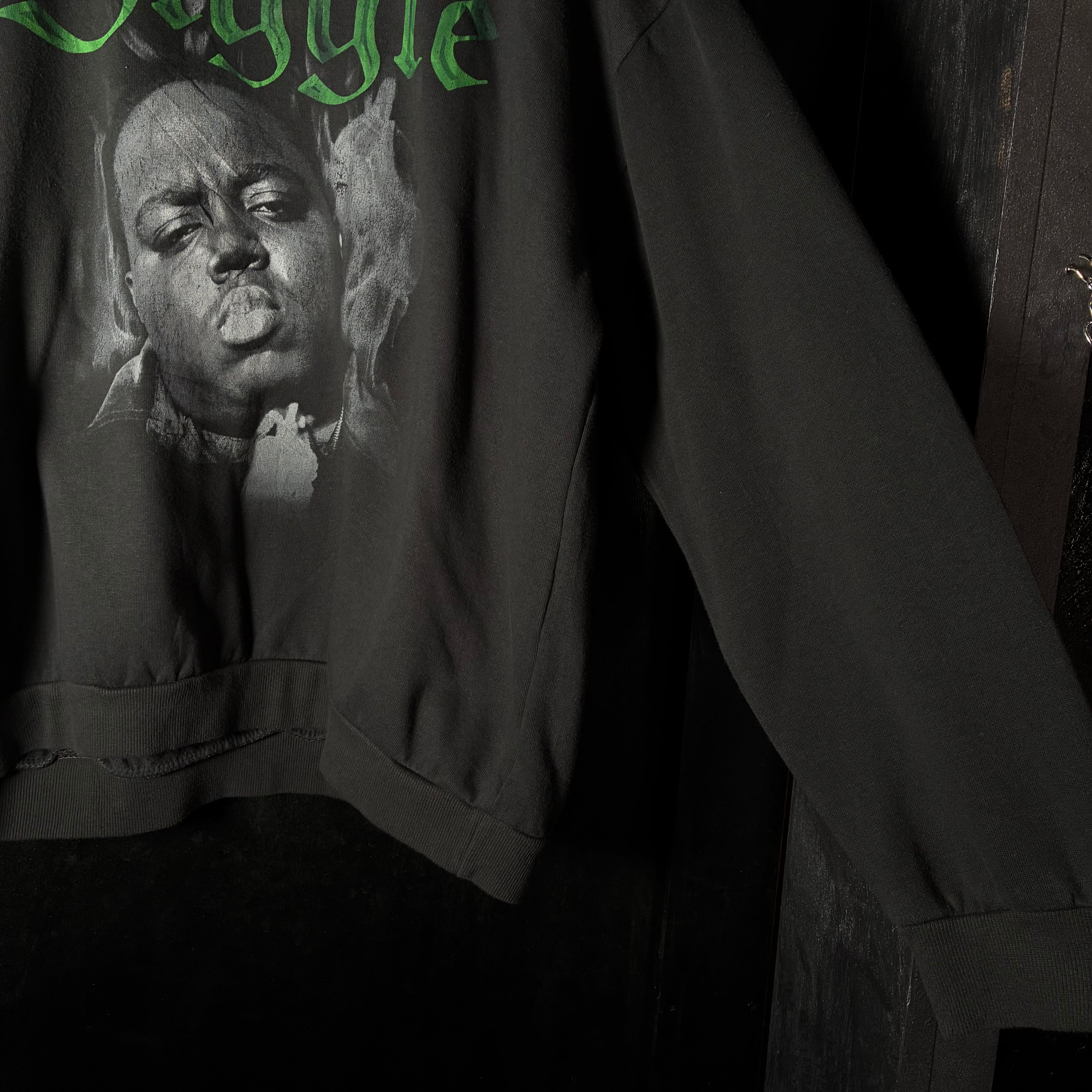 The Notorious B.I.G ラッパースウェット ビギー 黒 XL | 古着屋 the moon
