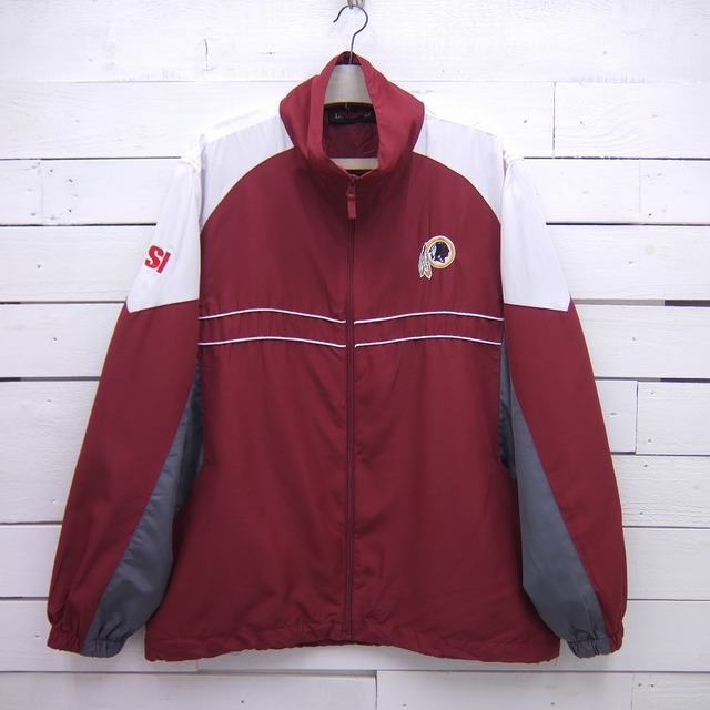 Dunbrooke ダンブルック NFL Washington Redskins ワシントン レッドスキンズ ジップアップジャケット ウインドブレーカー メンズ Lサイズ