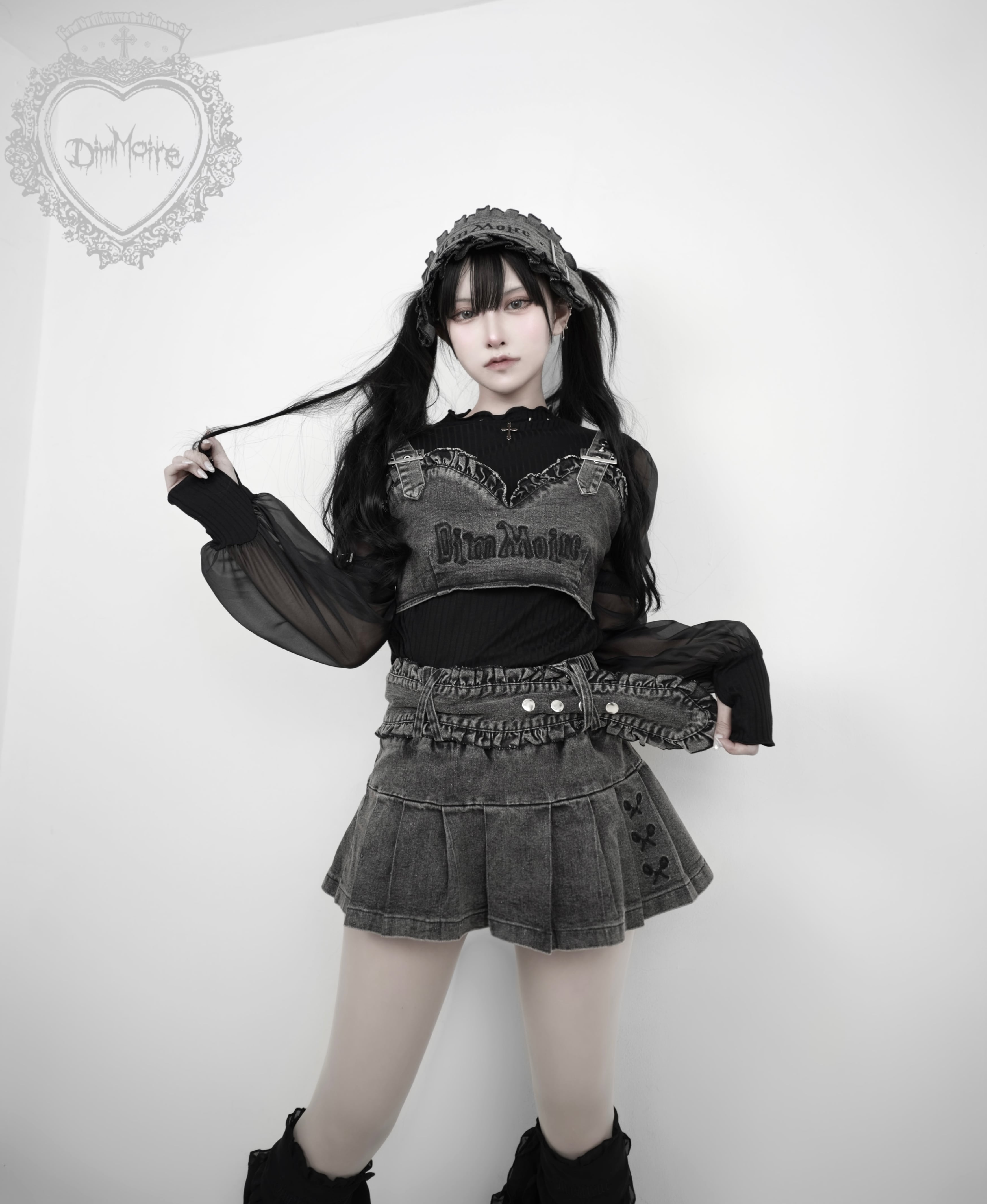 デニムヘッドドレス【Gray】 | DimMoire