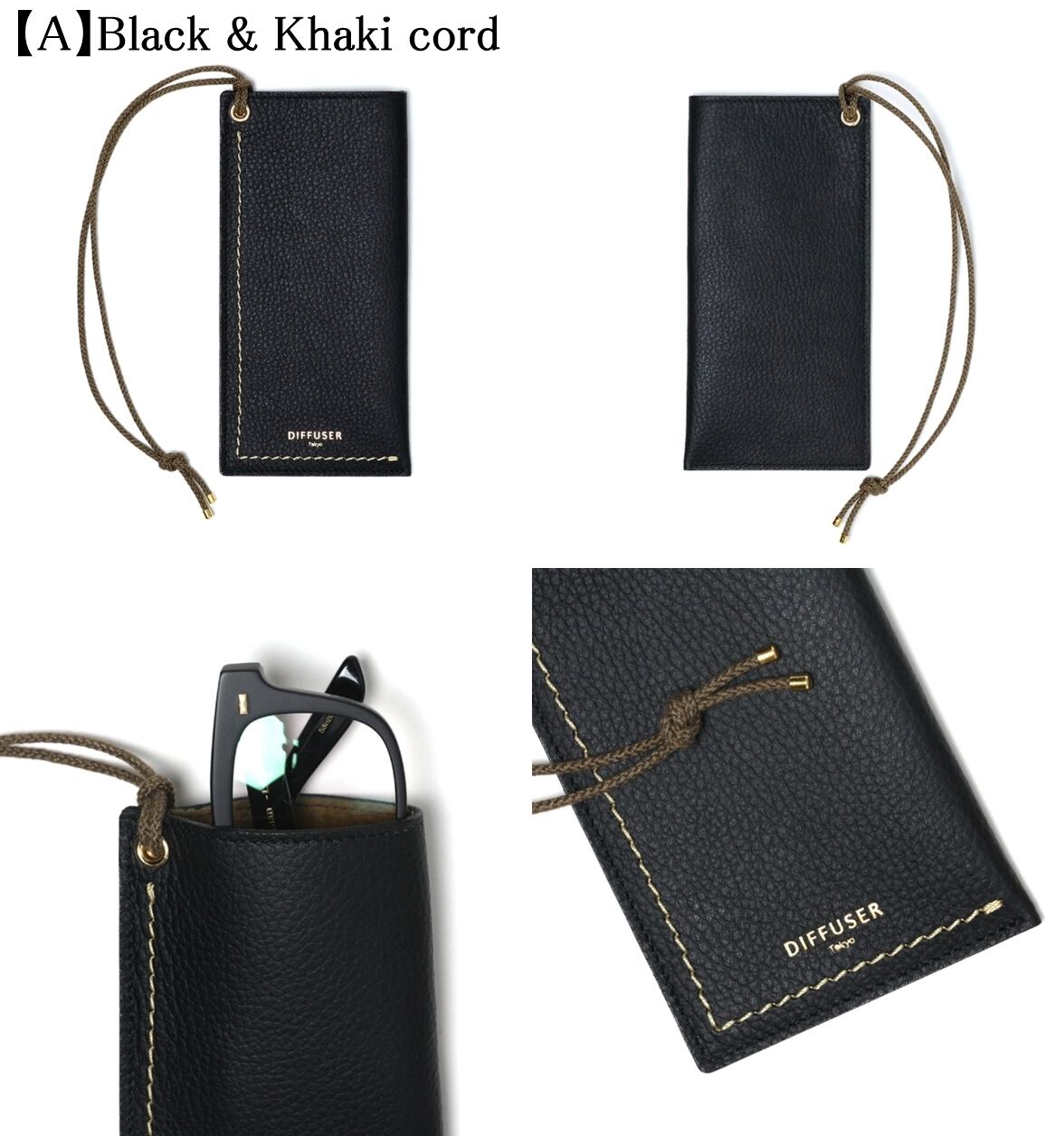 DIFFUSER 牛革 メガネケース SHRINK LEATHER HANGING EYEWEARCASE