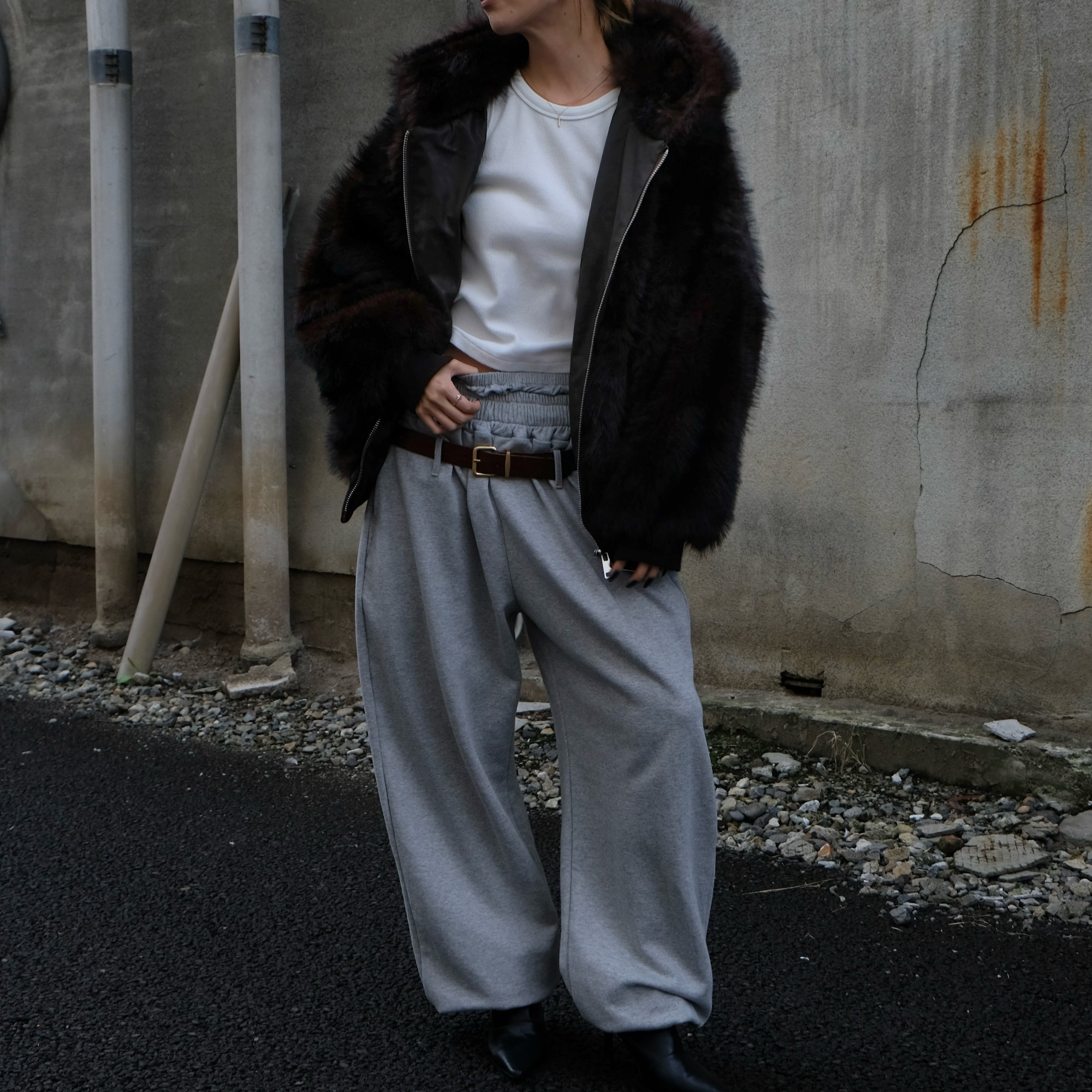 COCOON HOOD FUR / D.BRN | FELIM